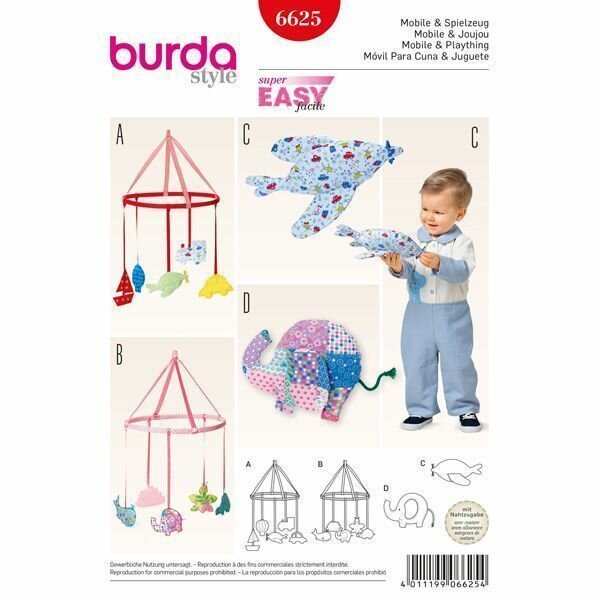 Выкройка Burda 6625 — Игрушки