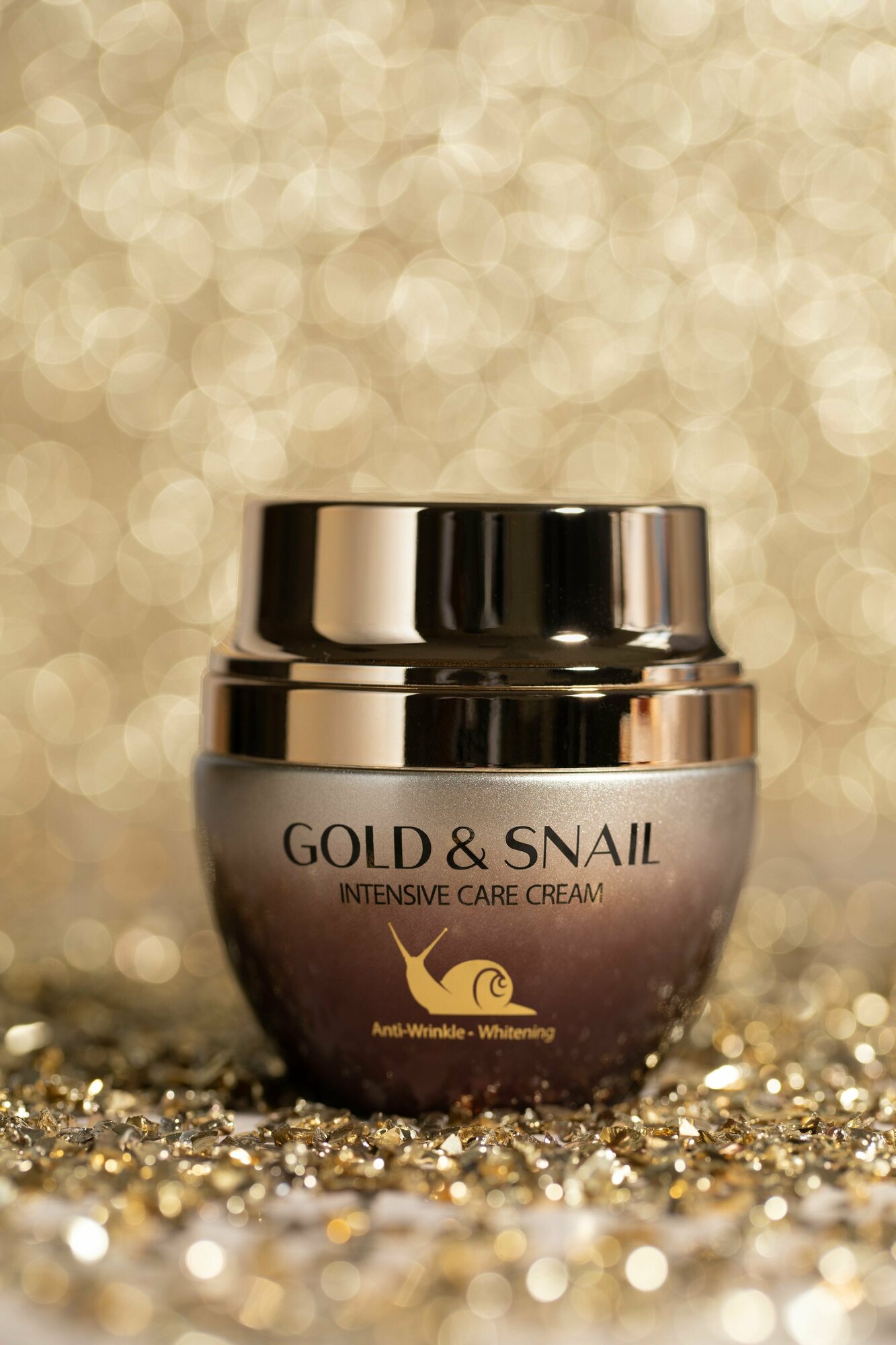 Омолаживающий крем для лица с муцином улитки и золотом 3W Clinic Snail&Gold Intensive Cream