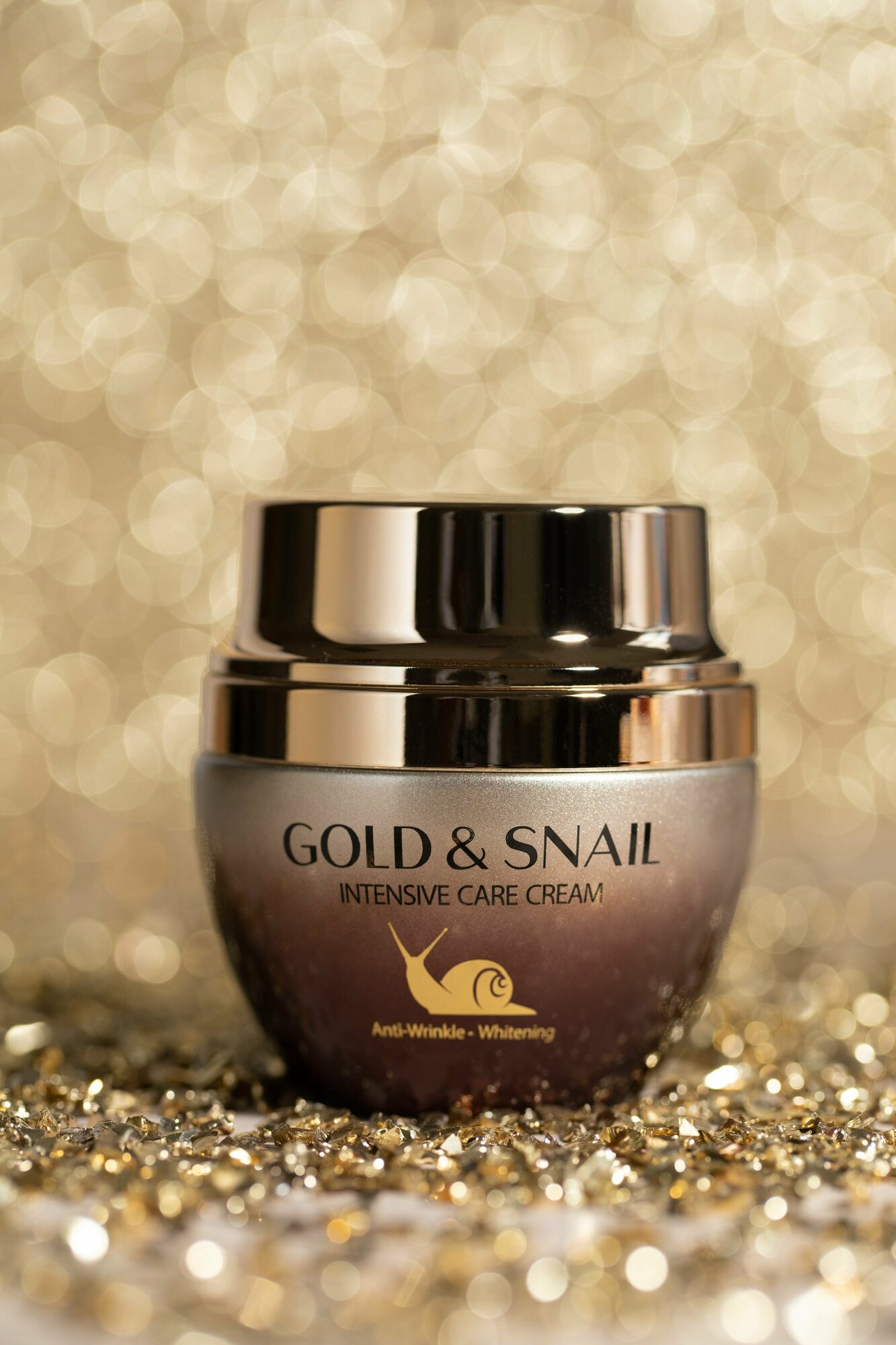 Омолаживающий крем для лица с муцином улитки и золотом 3W Clinic Snail&Gold Intensive Cream