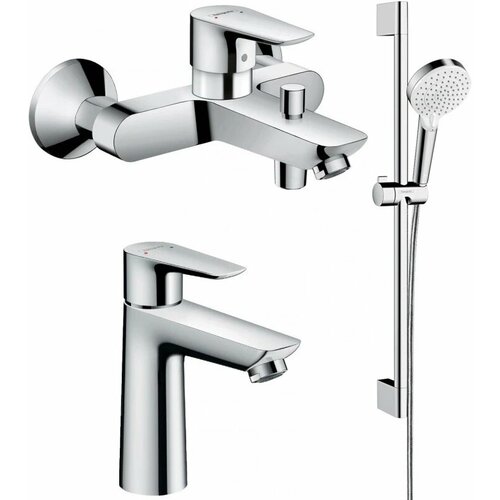 Комплект смесителей Hansgrohe Talis E 71740000 + 71712000 + 26532400 hansgrohe комплект смесителей для ванны setlogis e 70 a 71177000 71415000 26532400 hansgrohe