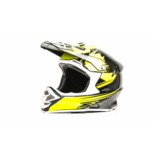 Шлем мото кроссовый HIZER B6195 #2 (XL) black/yellow