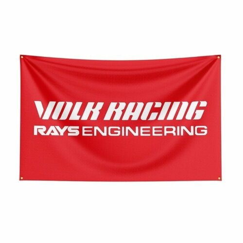 Флаг плакат баннер JDM Volk Racing Rays