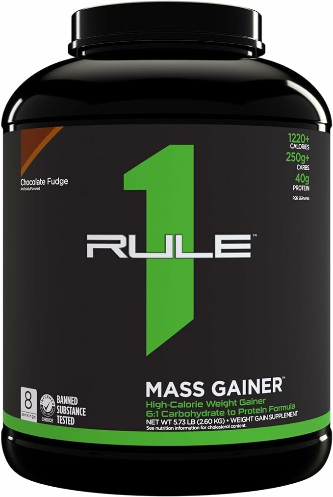 Гейнер RULE ONE Mass Gainer, 8 порций, Chocolate Fudge