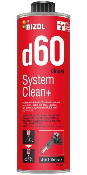 98881 BIZOL Очист. дизельных форсунок Diesel System Clean+ d60 (0,25л)