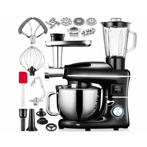 Планетарный кухонный комбайн с подогревом чаши KERCH RotaryHOT 3000 Вт черный 3907200₽