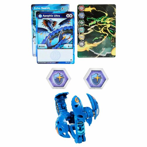 Фигурка-трансформер Bakugan S3 Ультра Apophis Blue bakugan фигурка трансформер ультра kerboros black 20104036