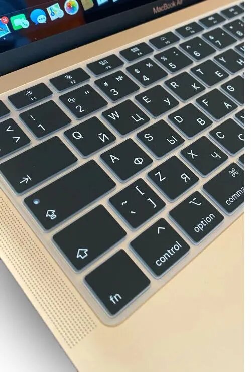 Накладка на клавиатуру с Американской раскладкой с гравировкой для MacBook Air 13 2020 (Модель: A2179 A2337) 1 шт.