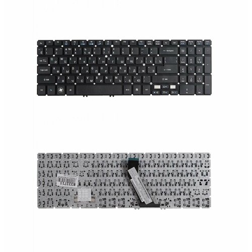 Keyboard / Клавиатура для Acer для Aspire V5, V5-531, V5-571, M3-581, M5-581, V7-581, V5-573, V5-572, V5-552, V5-551, для TravelMate P455 (NK. I1713.00W) Black, No Frame, гор. Enter ZeepDeep клавиатура для ноутбука acer aspire v5 v5 531 m5 581t черная