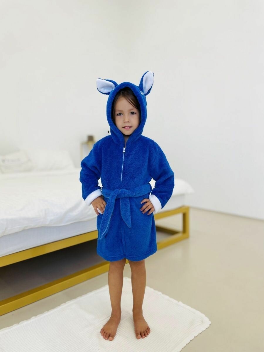 фото Халат детский махровый домашний Лунтик