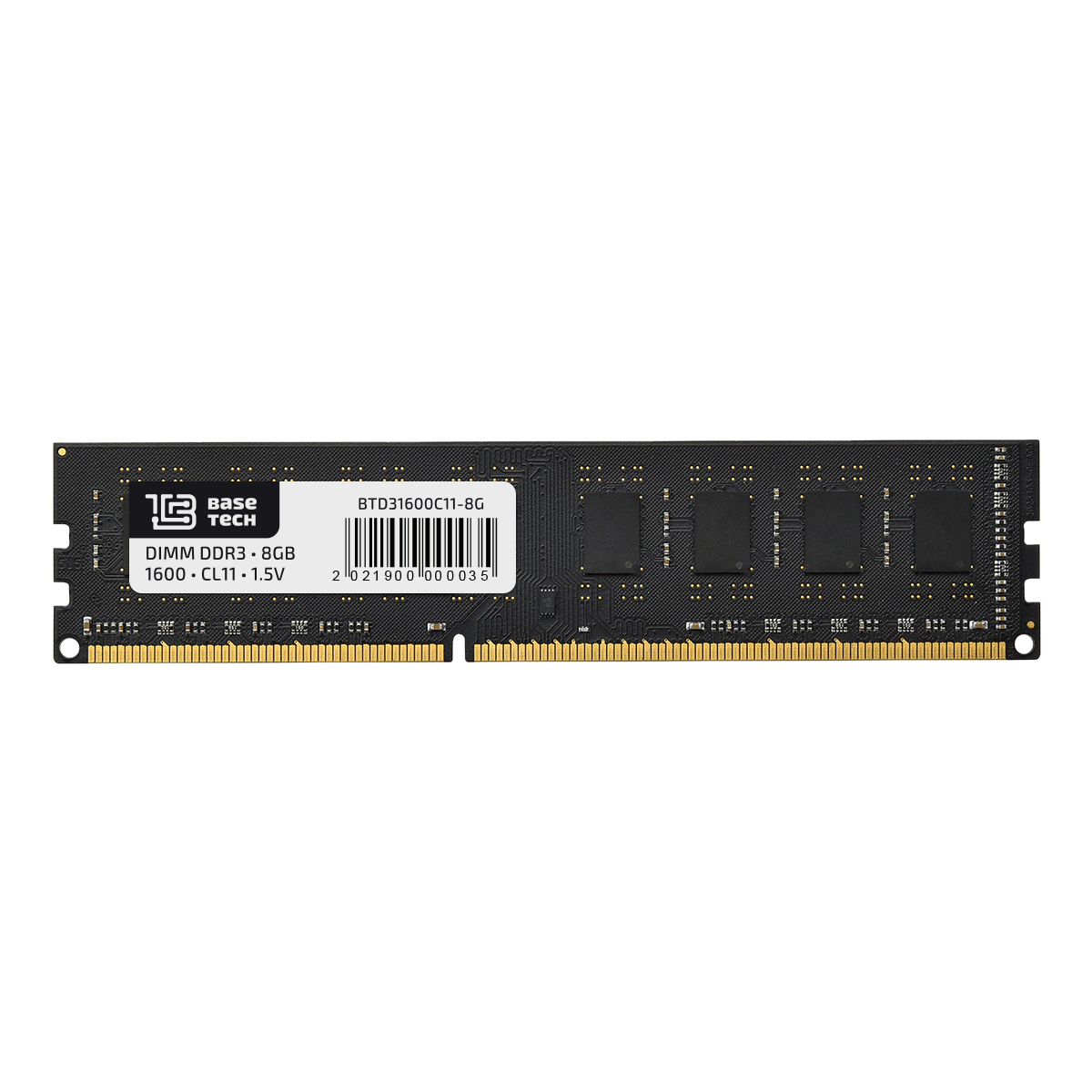 Память BaseTech DDR3 DIMM 8Гб, 1600МГц, CL11, Bulk