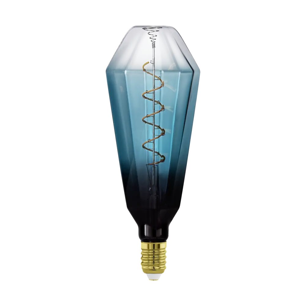Лампа светодиодная Eglo T100 E27 220-240 В 4 Вт декоративная 120 лм теплый белый свет цвет синий