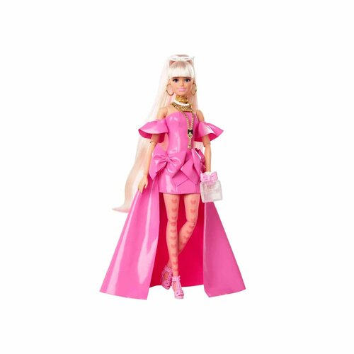 Кукла Barbie Экстра в розовом платье 57138441 куклы с нарядами барби 3