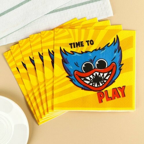 Салфетки бумажные Монстр 33х33 см 20 шт 3-х слойные 458₽