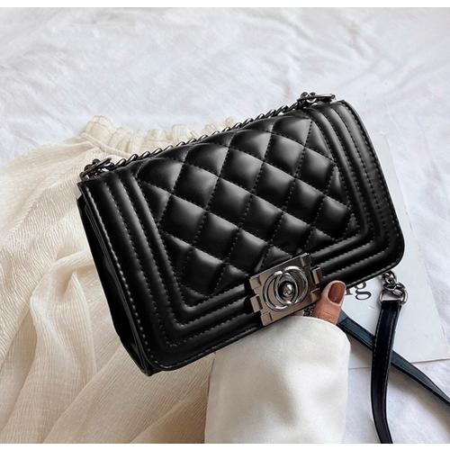 фото Сумка , фактура стеганая, черный style for you