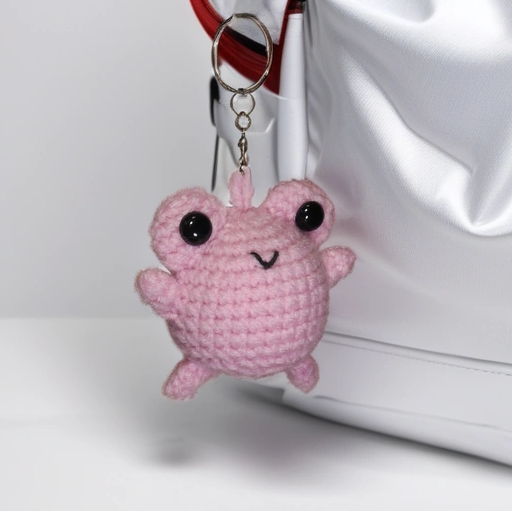 Набор для вязания "crochet internet" брелок жабка розовая