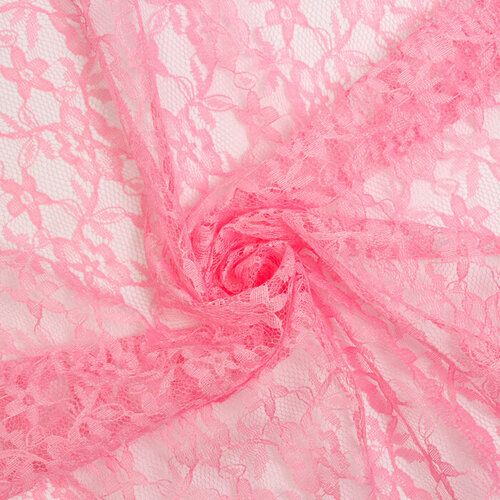 Лоскут для рукоделия «Гипюр», розовый, 50 × 50 см кукольный лоскут ткань на отрез набором набор для рукоделия печворк
