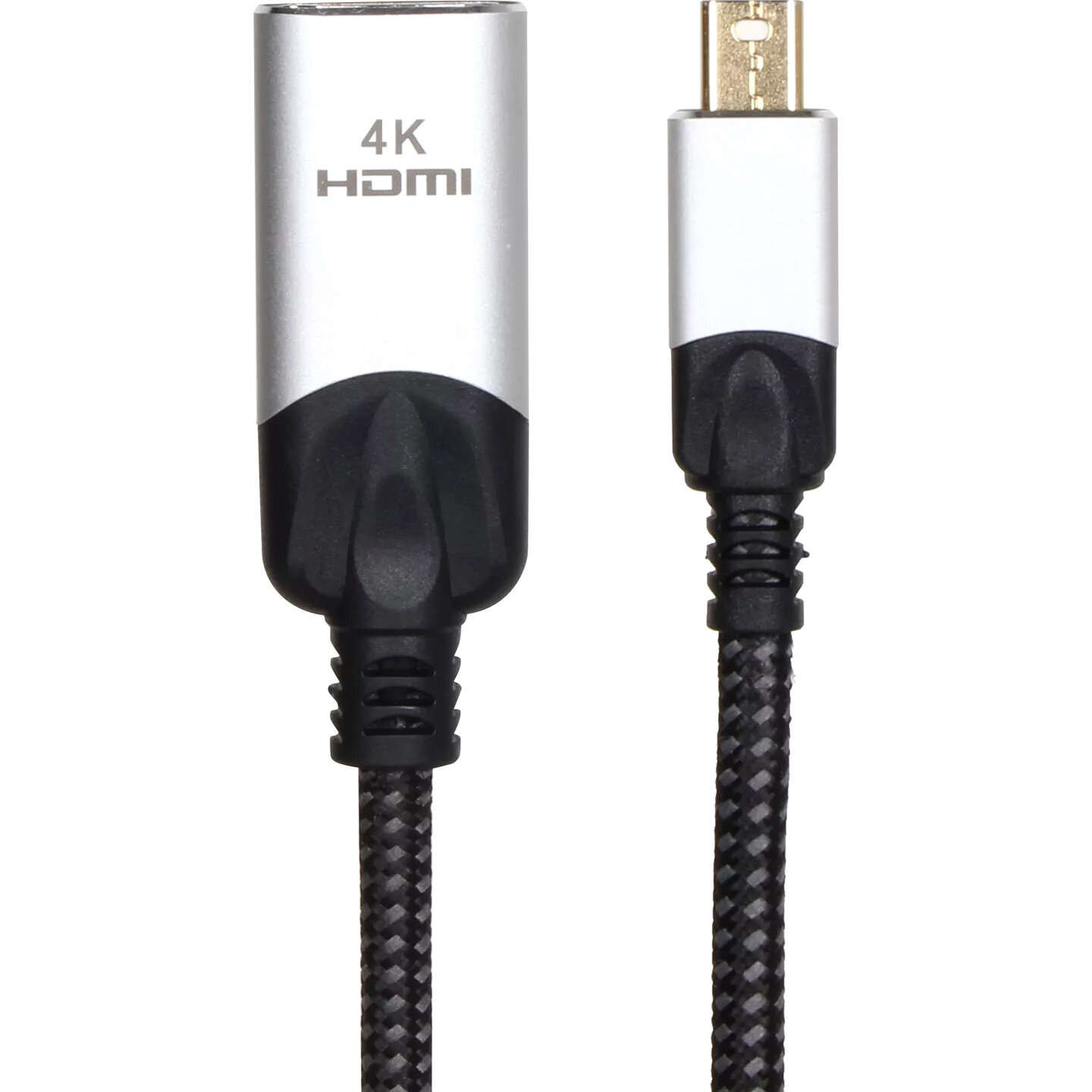 Адаптер VCOM 5 miniDP(M)/HDMI(F) 0.15m 4K/60Hz - фото №3