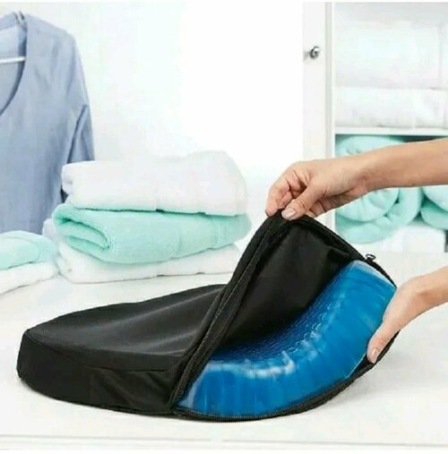 Ортопедическая гелевая массажная подушка на стул, на автосиденье 34*40 см, удобная подушка. Товар уцененный