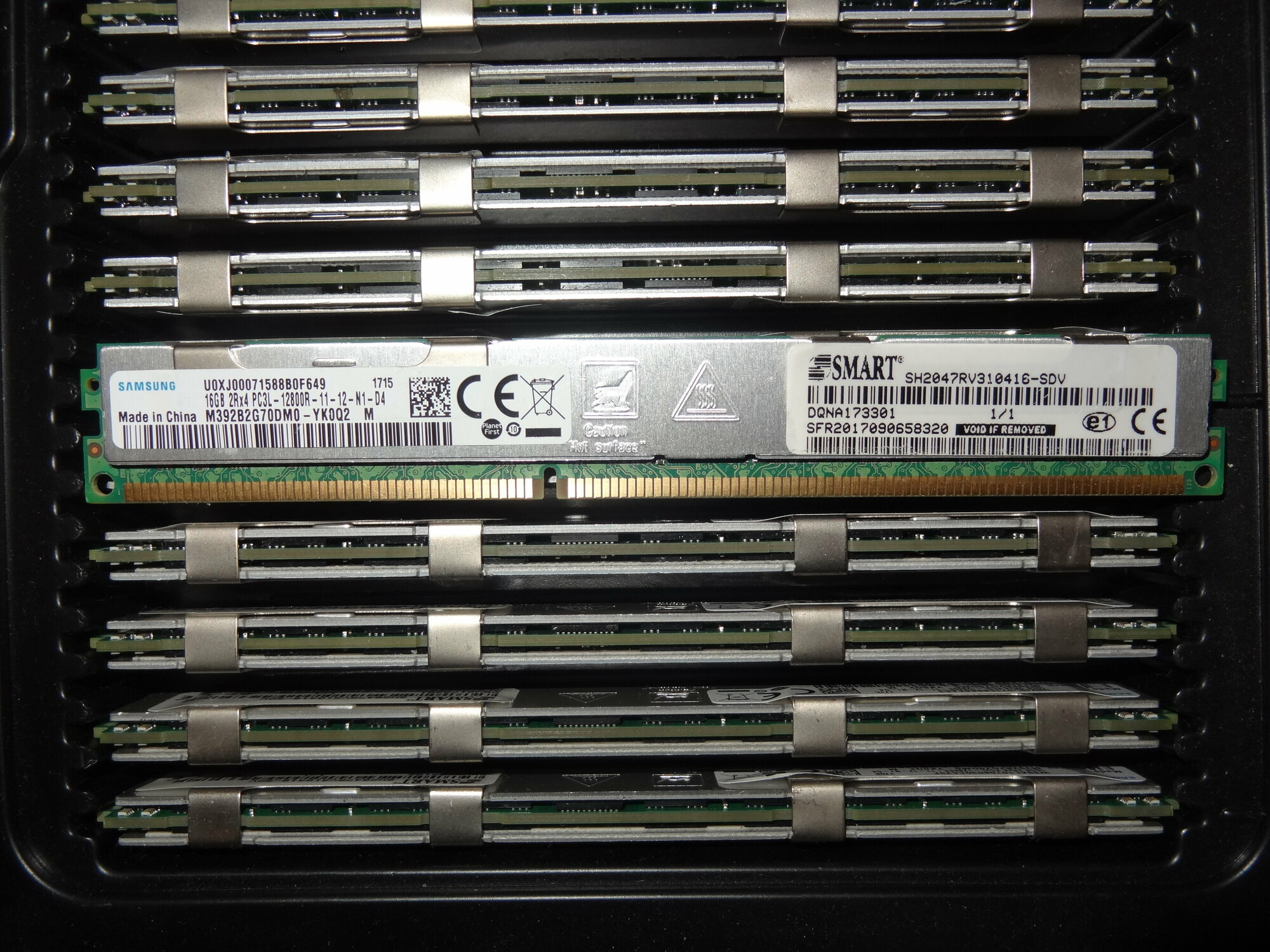 Серверная память DDR3L 16GB 1600Mhz ECC REG 2Rx4 PC3L-12800R 1.35v M392B2G70DM0-YK0Q2