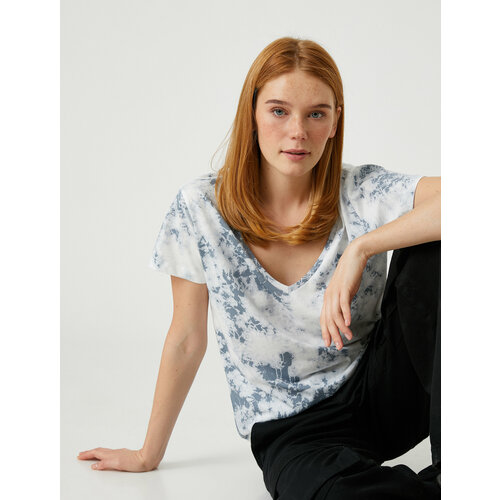 фото Футболка koton, размер l, серый