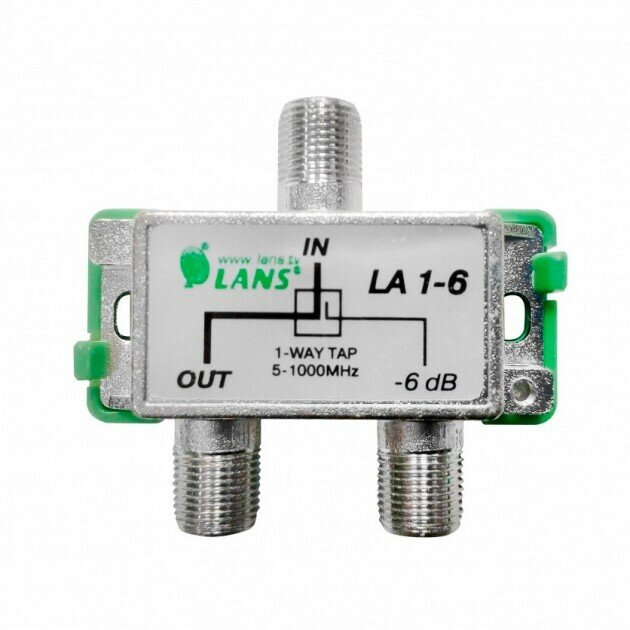 Ответвитель на 1 отвод Lans LA 1-6 (5 - 1000 МГц)