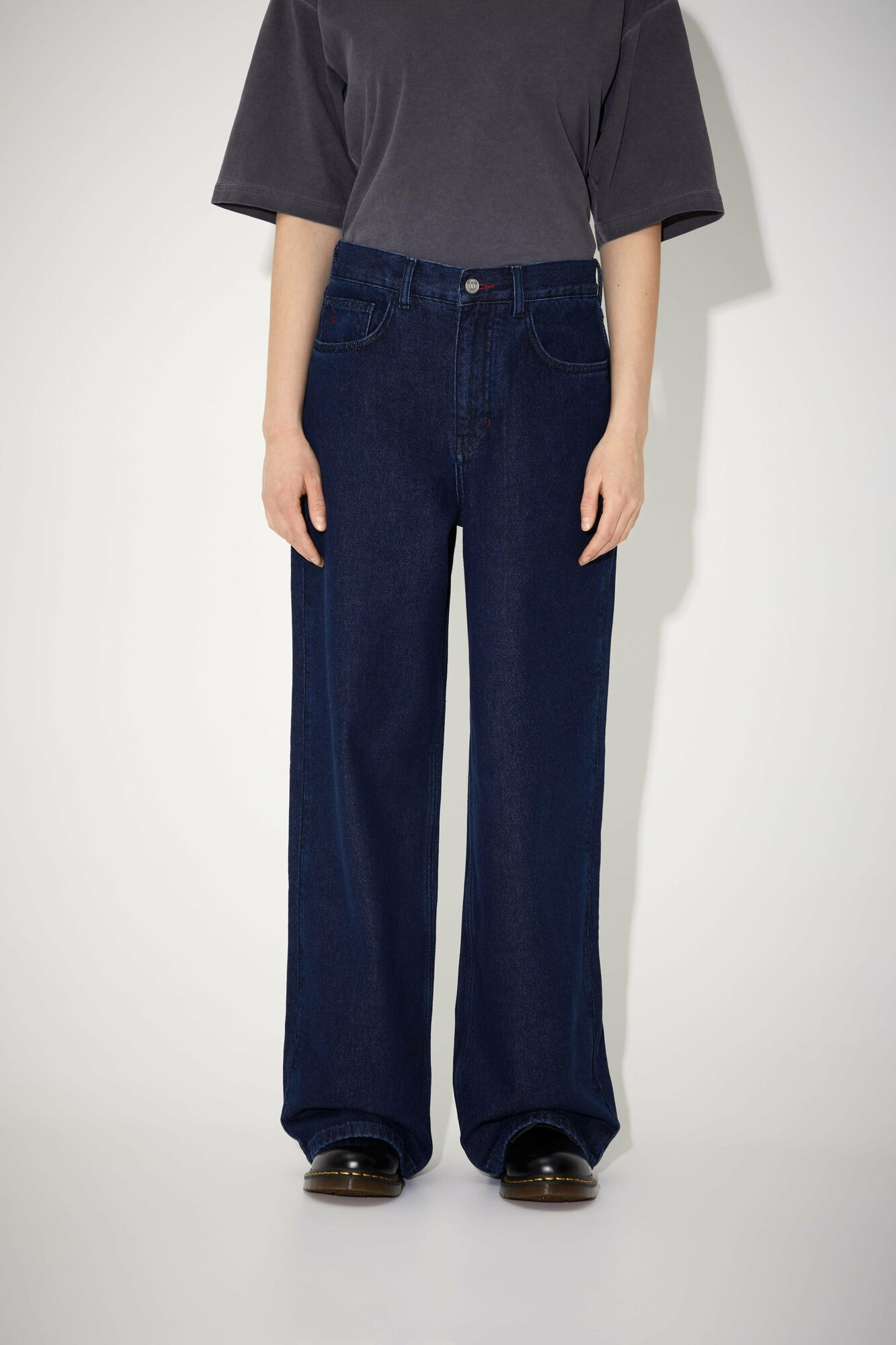 Джинсы широкие Яндекс, размер XL, cиний