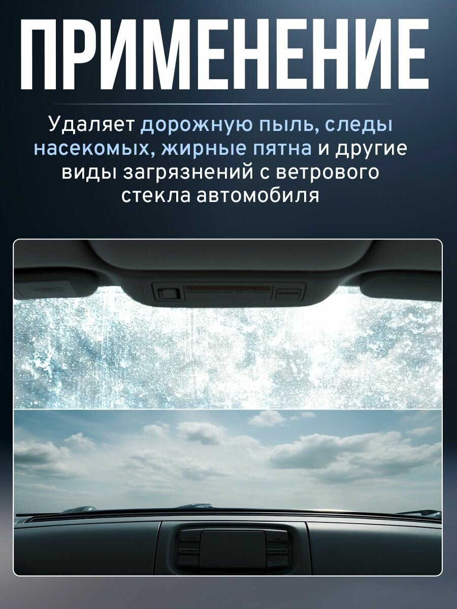 Жидкость омывателя LAVR Антимуха Crystal Концентрат, 125 мл