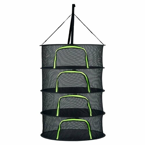 Подвесная сетка-сушилка для овощей зелени фруктов универсальная сушилка для вяления рыбы черная 4 секции 119900₽