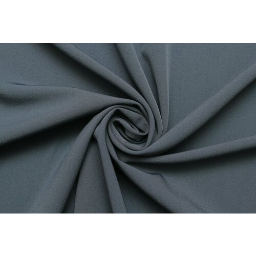 Ткань костюмная би-стрейч тёмно-серая, 240 г/пм, ш146см, 0,5 м