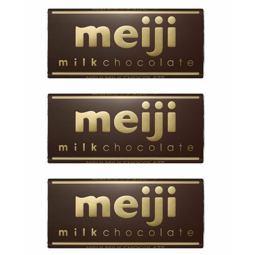 Meiji Шоколад молочный, 50 г, 3 шт