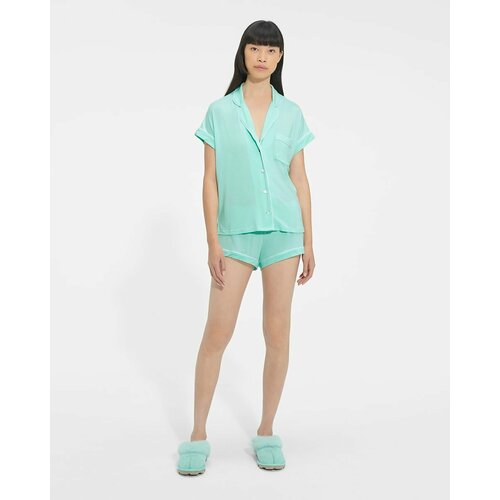 Пижама UGG, размер S, голубой, зеленый