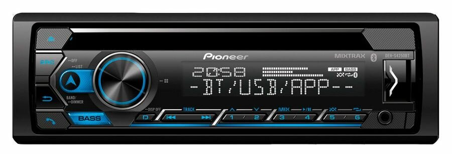 Магнитола Автомобильная 1Din Pioneer PIONEER арт. DEH-S4250BT