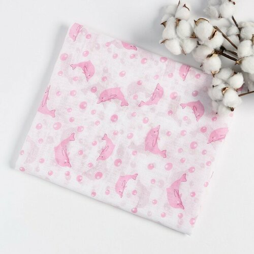 Пелёнка ситцевая размер 80х110см микс 65гм хлопок 100 430₽