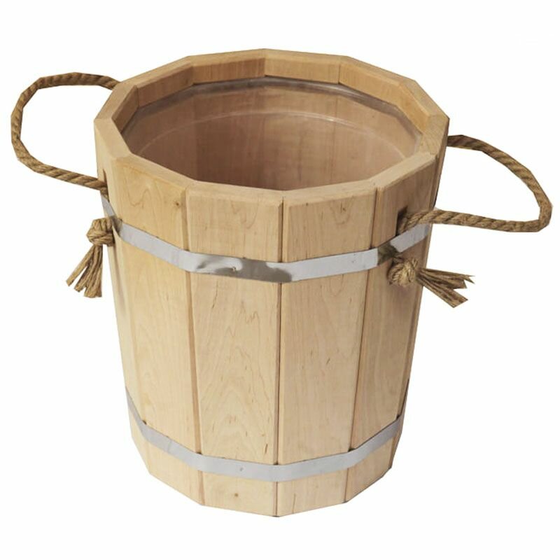 фото Запарник Cooper с пластиковой вставкой, 10 л, ольха (ПЛ-41)