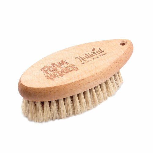 Natural Boar's Hair Brush Средняя щетка для очистки кожи с натуральной щетиной кабана Foam Heroes щетка антистатическая audio anatomy vinyl brush oak wood natural