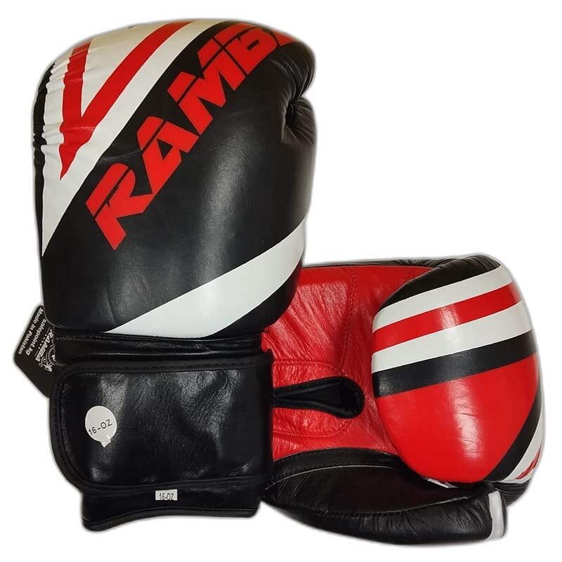 Перчатки боксерские RAMBA Stripes натуральная кожа 16 Oz