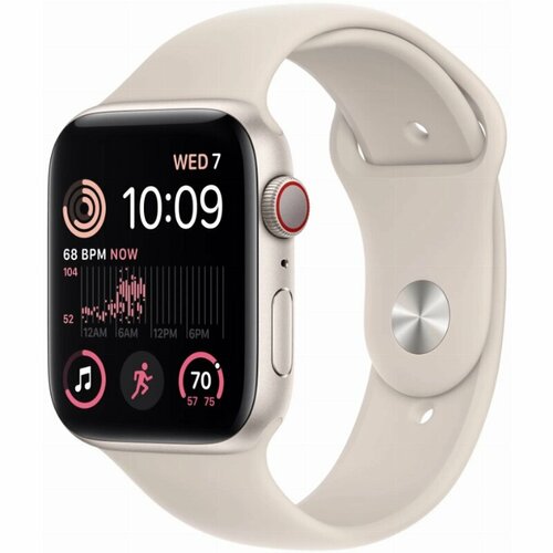 Умные часы Apple Watch Series SE Gen 2 40 мм Aluminium Case, starlight Sport Band S/M