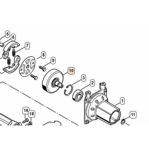Барабан сцепления FS-120250 арт41341602900 STIHL 3990₽