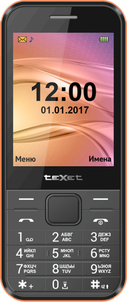 Texet Телефон Texet TM-302 Черно-красный