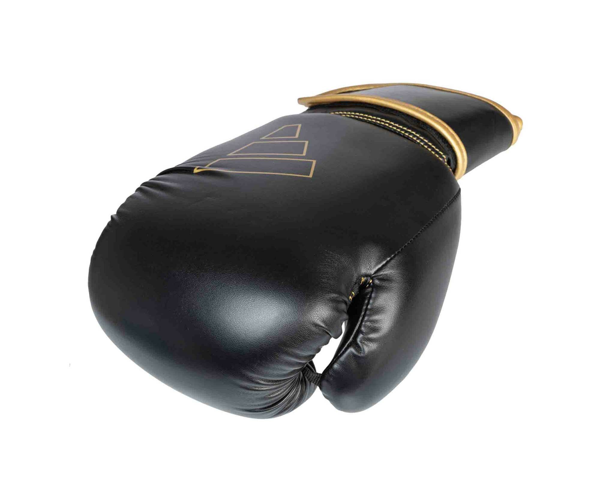 Перчатки боксерские Hybrid 80 черно-золотые (вес 14 унций)