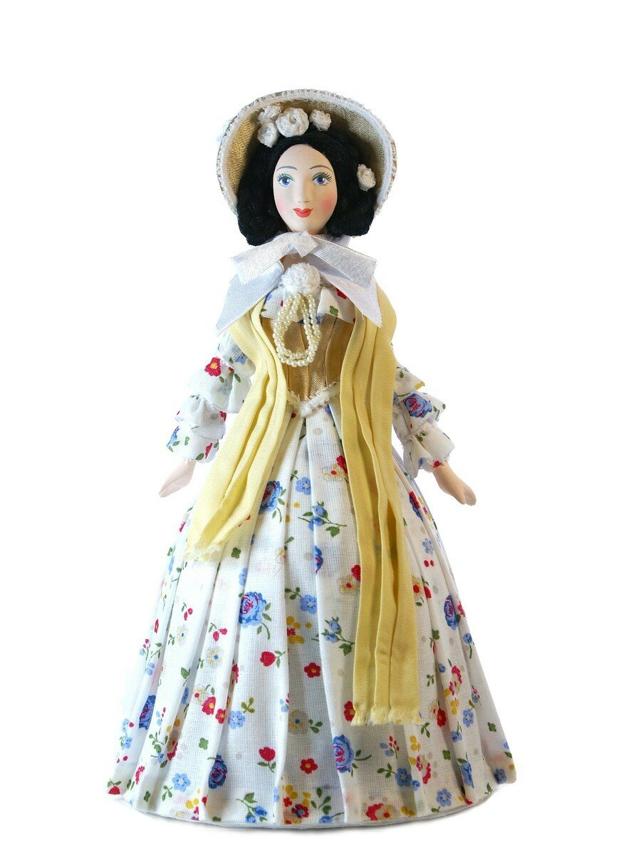 Кукла коллекционная Дама в светском костюме 19 века