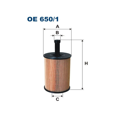 Масляный фильтр, FILTRON OE650/1 (1 шт.)