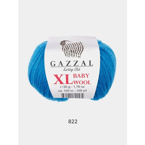 Пряжа Gazzal Baby Wool XL , Цвет Светло-синий