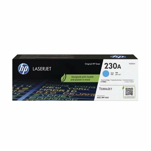 Тонер-картридж HP 230A Cyan Original LaserJet Toner Cartridge hp тонер картридж hp w2033xh magenta contract original laserjet toner cartridge