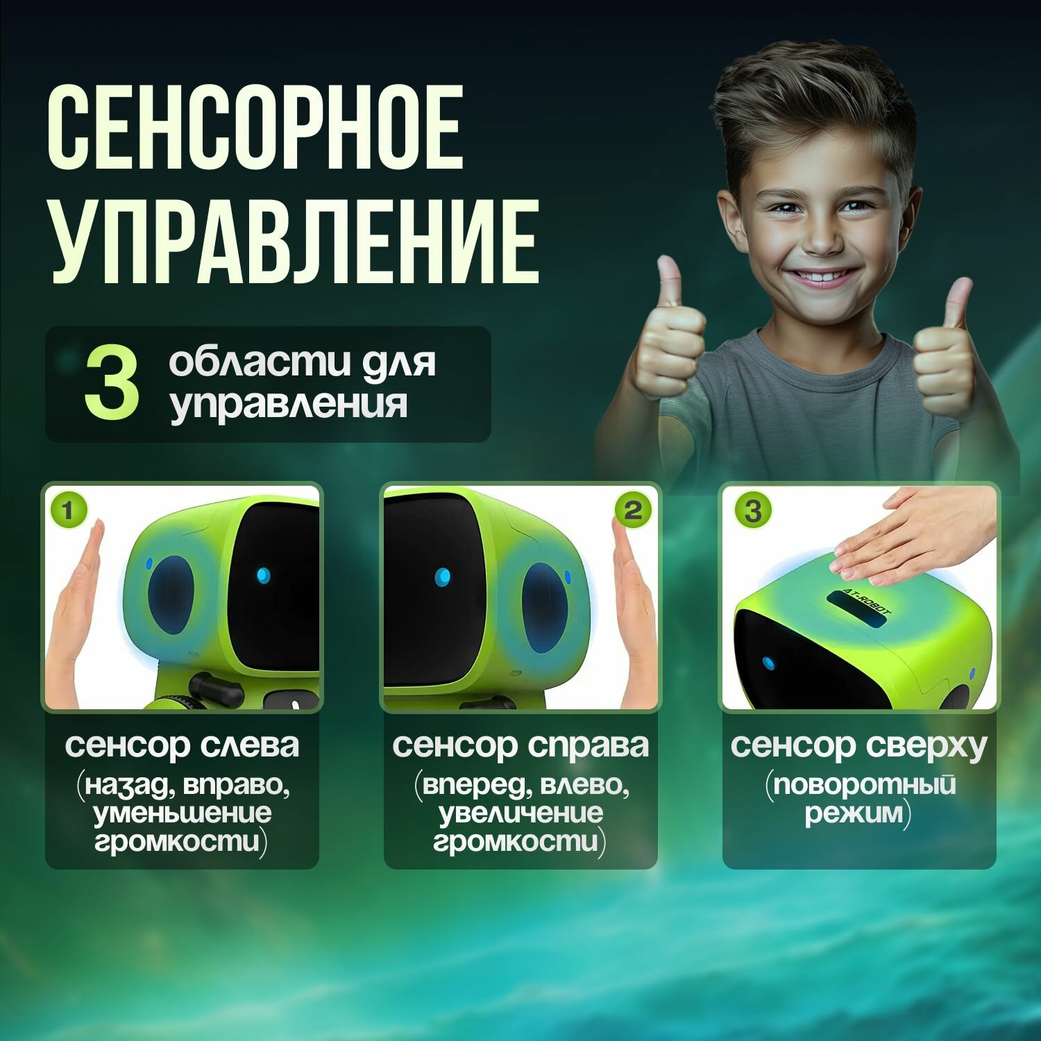 Картинки Интерактивная игрушка робот "Айти" на голосовом управлении, танцующий, поющий, русская версия