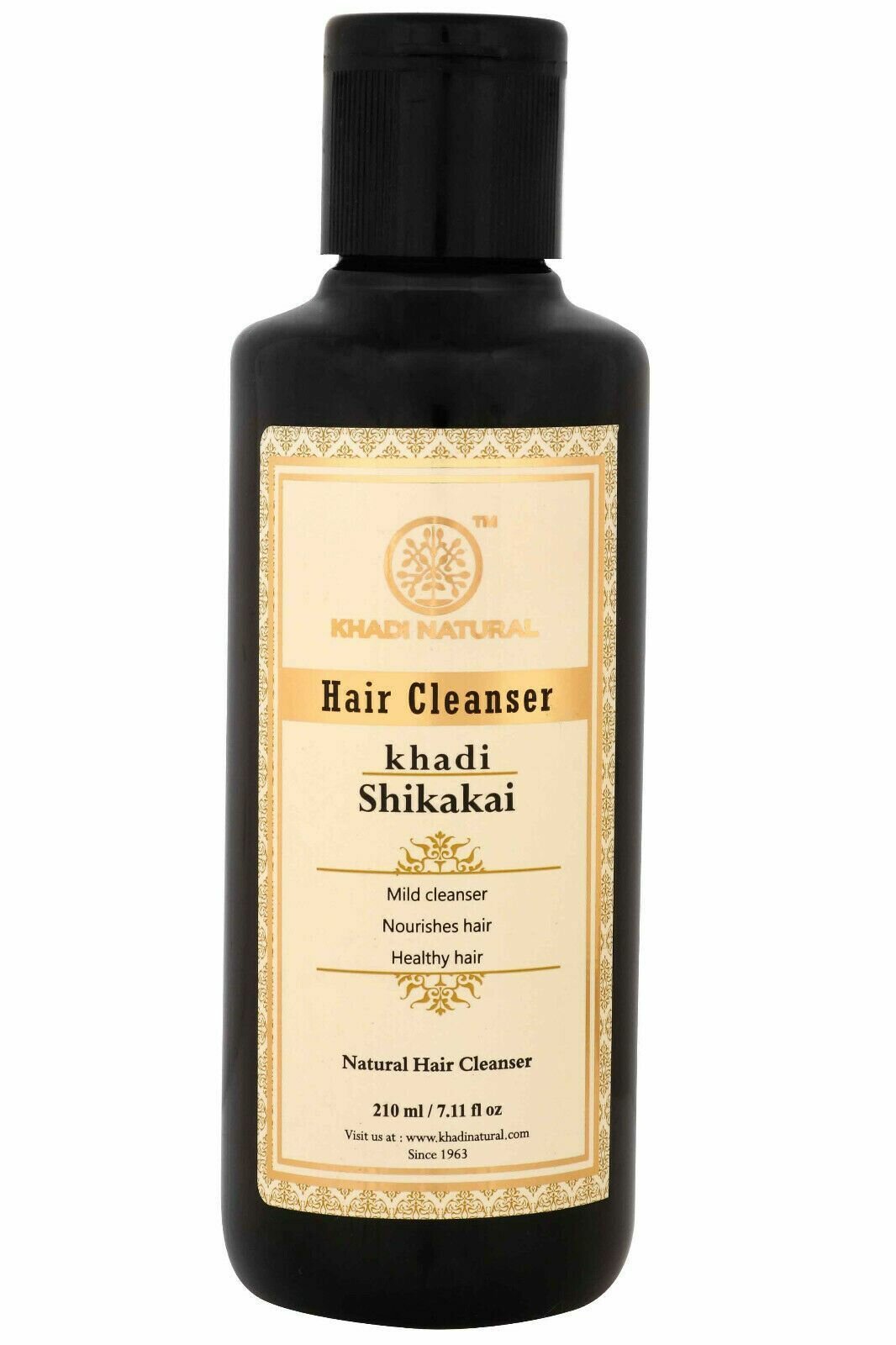 Шампунь Шикакай Кхади оживляющий для всех типов волос Shikakai Hair Cleanser Khadi 210 мл, Khadi (Кхади)