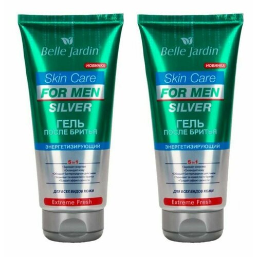Belle Jardin Гель после бритья Skin Care, Extreme Fresh, 5в1, энергетизирующий, 200 мл, 2 штуки/