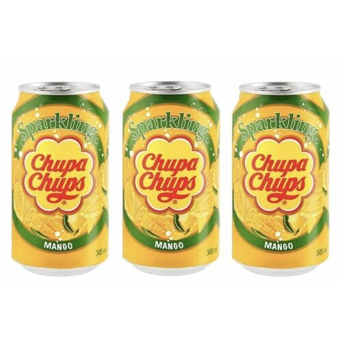 Напиток газированный Chupa Chups Mango Flavour (Корея) 345 мл х 3 шт