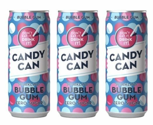 Напиток газированный Candy Can Bubble Gum 330 мл х 3 шт