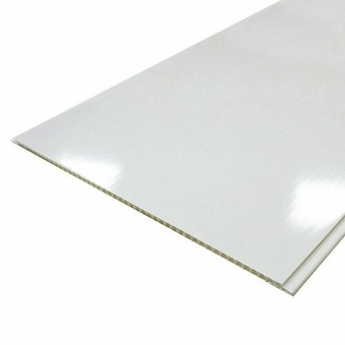 Панель ПВХ Белая глянцевая 27002508мм МастерПласт 395₽